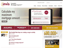 Tablet Screenshot of invis.ca